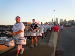 Running to the drumming