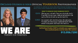 Senior yearbook photos require appointment