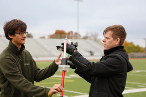 Physics Class Shoots Off Water Rockets