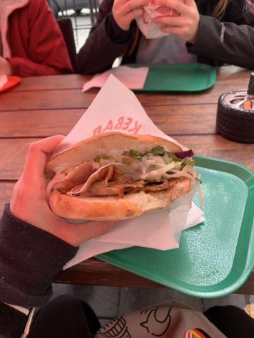 Traditional Döner sandwich. 